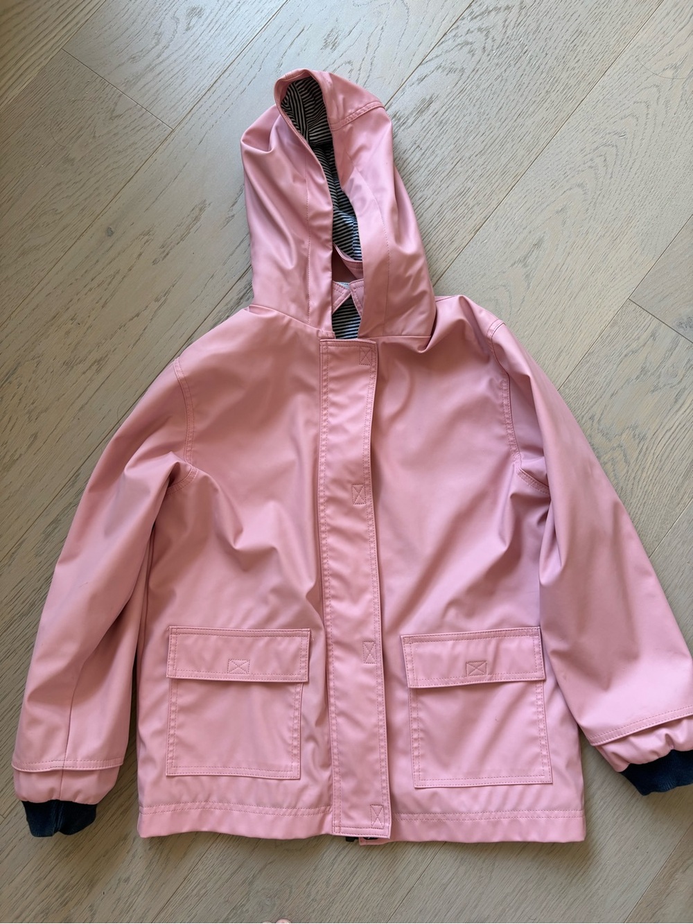 Petit Bateau Pink Hooded Raincoat